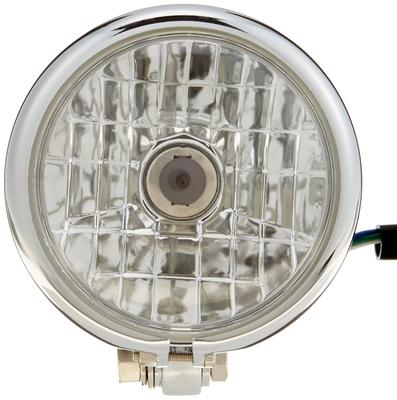 Kijima Custom Headlight Compatible with Vehicle Bates Type Plated Body Inch H4 (Not Inspection) 4.5 (Body Diameter 120/Depth 65) Multi-Reflector