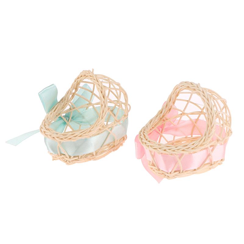 Dollhouse Miniature Wooden Nursery Cradle Baby Crib Baby Cot 1:12 Dollhouse Furniture Decorate Kids Doll House Accessory