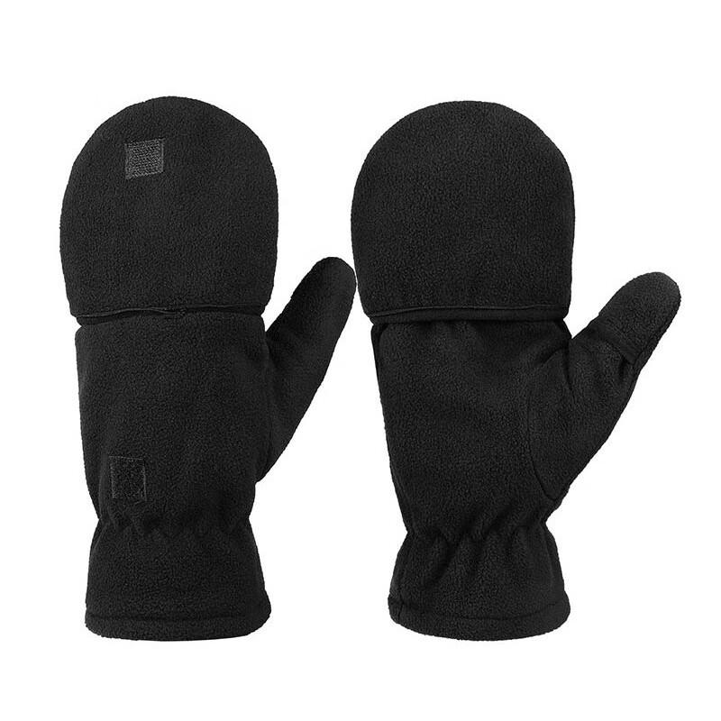 Двухслойные флисовые перчатки OLOMM Sitou с откидным верхом XS-XL