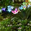 3 Heads Butterfly Stake Lights RGB Garden Floor Lamp Swaying Butterfly Lights  Wedding Courtyard