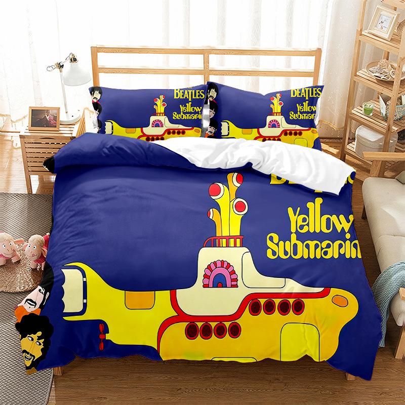 

Beatles Three-Piece 3D Digital Printing Quilt Cover Pillowcase 150 * 200