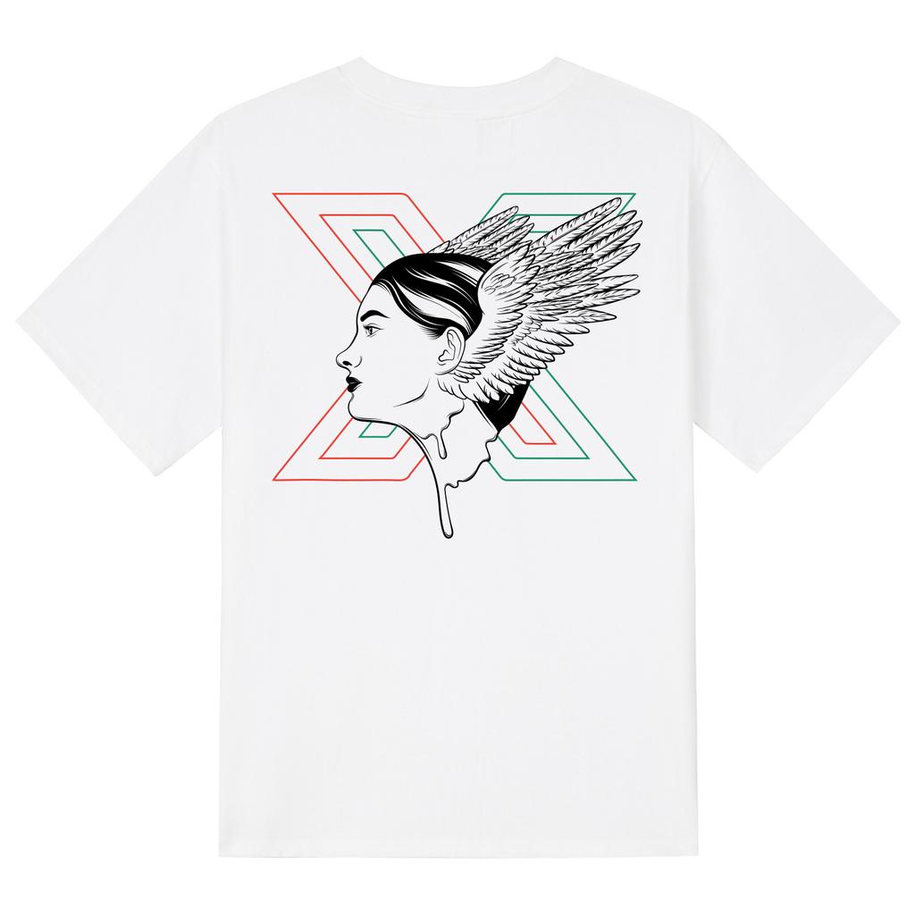 KAN6312 Ktw0062 Khan Women Short Sleeve T-Shirt - White