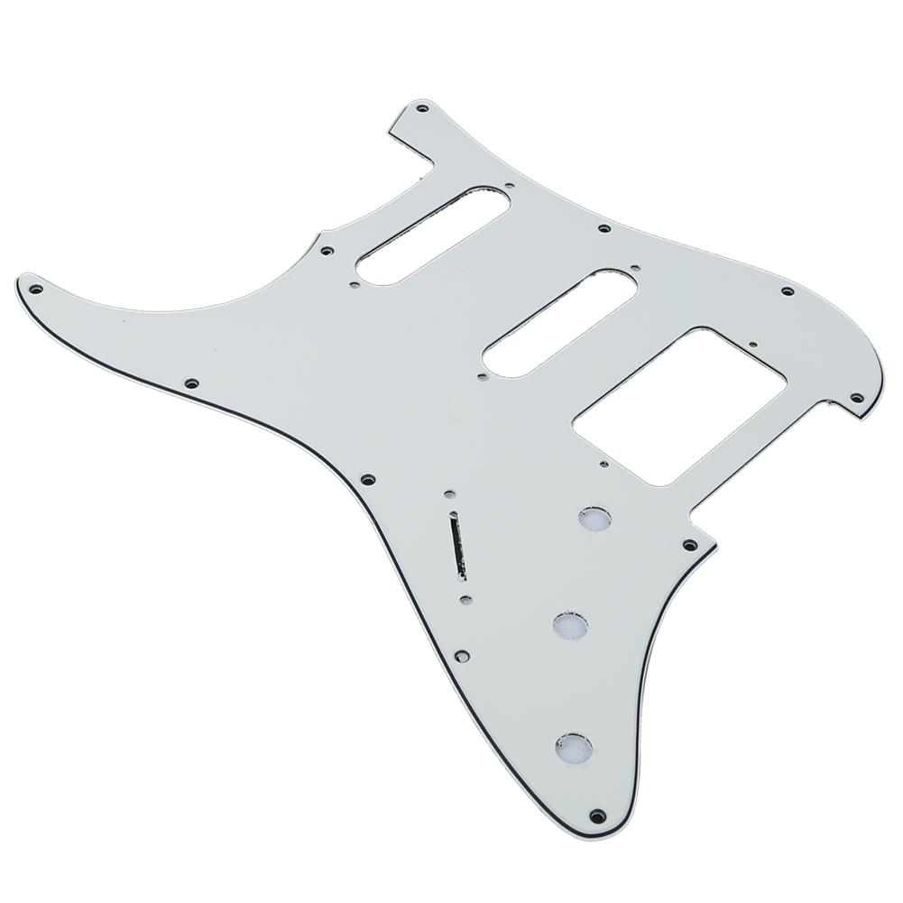 Electric Guitar Pickguard 11 Hole Mirror Surface for FD Musical Instrument AccessoriesWhite