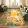 Winter Forest Carpet Pine Tree Pattern Soft Floor Mat for Living Room Bedroom Modern Home Decor Non-Slip Washable Area Rug