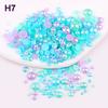 2mm-10mm Mixed Pearl & Resin AB Plated Half-Round ABS Imitation Pearl DIY Accessories