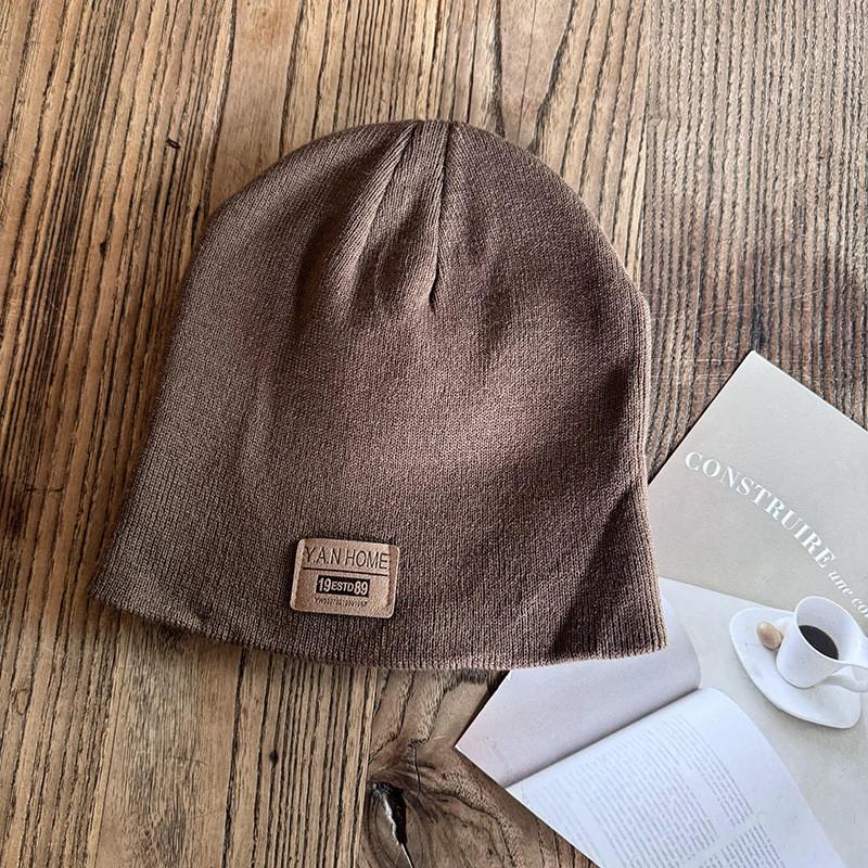 Korean Style Knitted Beanie Hat With Breathable Acrylic For Winter Teens And Adults