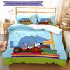 3pcs Hey Duggee Bedding Set Duvet Cover Closure Includes 1 Duvet Cover & 2 Pillowcases, Soft and Comfortable for All Seasons.