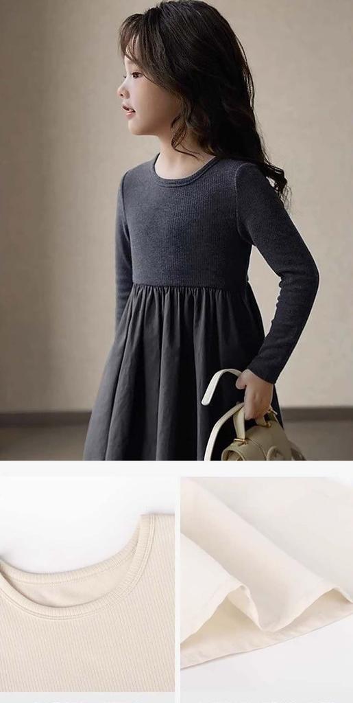 Honey Baby Long Perfect for School Entrance Kindergarten Entrance Casual Wear Size Kids' Dress, Fall/Winter, Sleeve, Ceremonies, Ceremonies, Weddings,