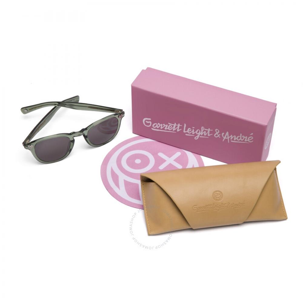 Garrett Leight Glco X Andr  Saraiva Sun G15 Oval Ladies Sunglasses 2082 Jun G15 46