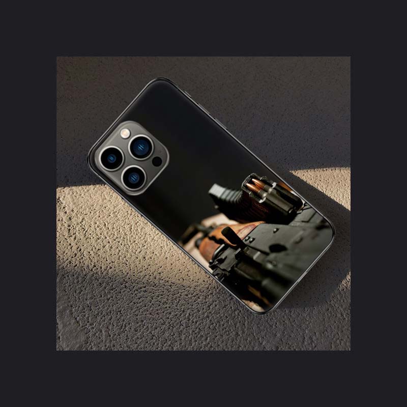 A Sturdy And Reliable AK47 Phone Case For Apple Iphone 16E 16 Pro Max 15 Plus Soft 13 12 Mini Cover 11 14 Pro Max Capa 8 7 SE Sh