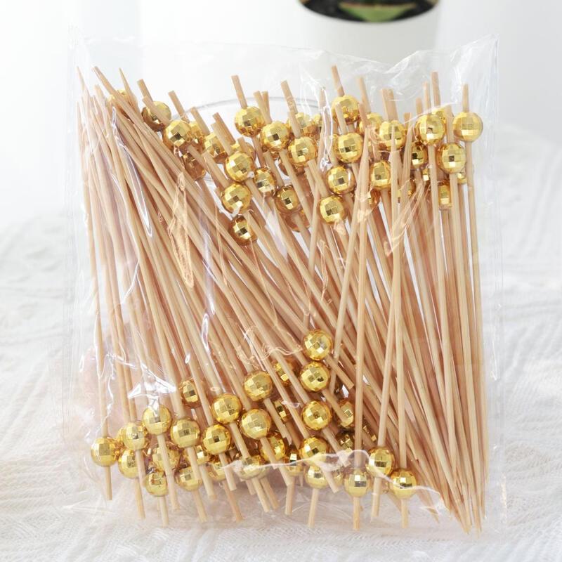 Disposable Bamboo Pearl Fruit Picks