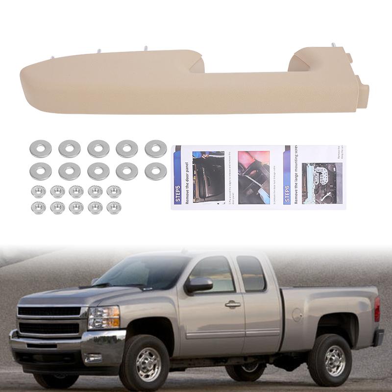 Front Left Door Armrest Repair Kit Driver For Chevy Silverado GMC Sierra 1500 2500HD 3500HD 2010-2014 22818465 20920830 20924566