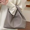 Womens Minimalist Large Capacity Tote Bag Soft PU Crossbody Handbag Urban Casual Daily Use