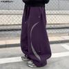 INCERUN Men Elastic Waist Casual Stitching Sports Sweatpants Long Pants with Pockets