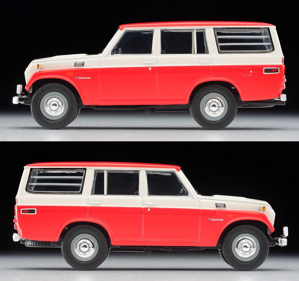 Tomytec Tomica Limited Vintage Scale Toyota Land Cruiser FJ56V Finished Model 1/64 LV-104c White/Red