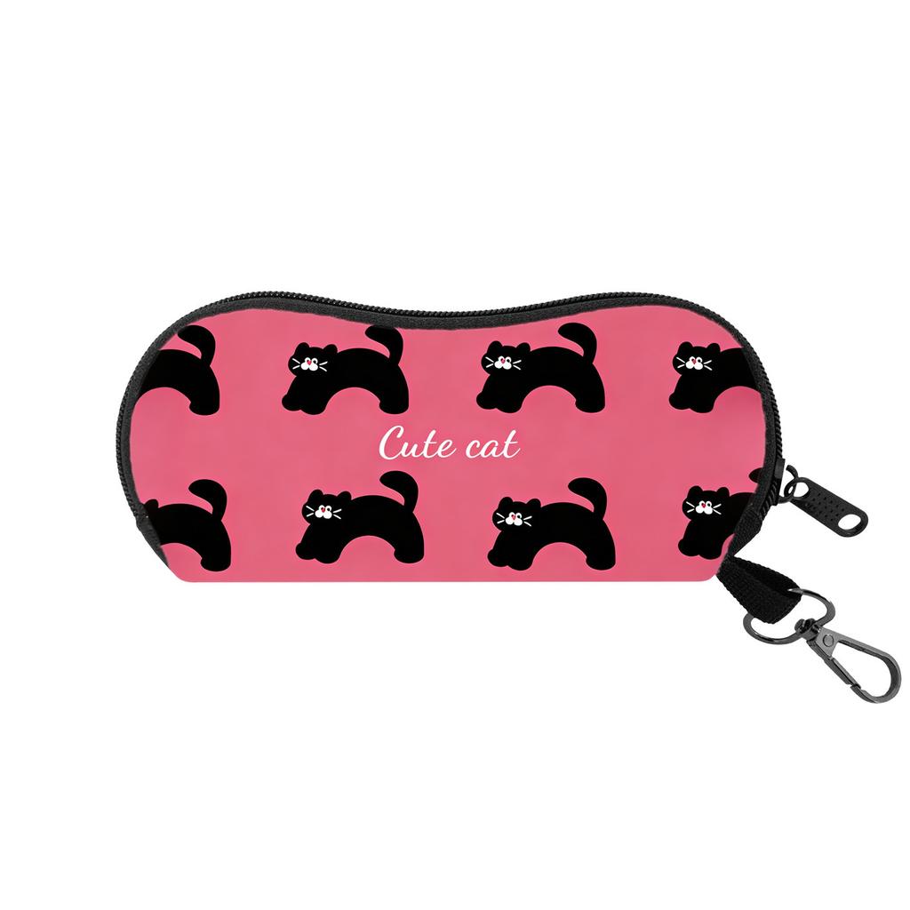 Eyeglasses Case Vibrant Travel Glasses Case Sunglasses Pouch  Glasses Holder With Carabiner For Keychains Travel Gift For