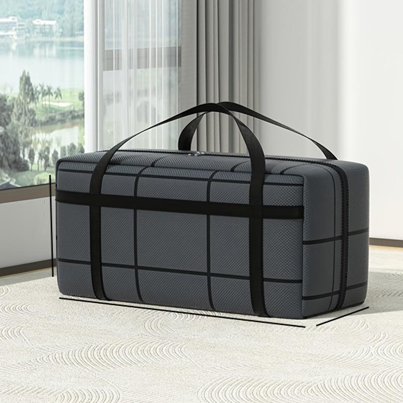Black Moving Storage Bag - Features Reinforced Handles, a Thick And Durable Luggage Bag, Multifunctional for Organizing Clothes, Quilts, And Stockings