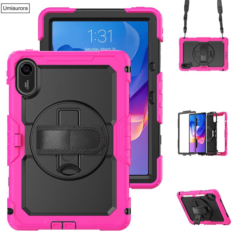 For Xiaomi Redmi Pad2 Pad 2 11 Inch 2025 Shockproof Silicon PC Hybrid Tablet Cover Stand Hand Shoulder Strap Rugged Case Funda