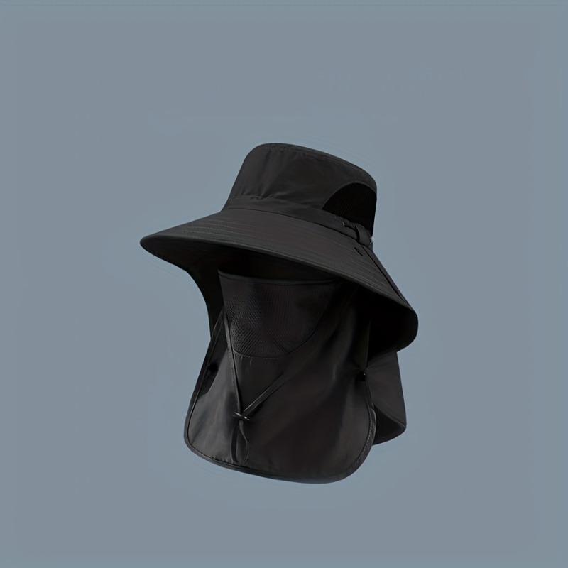 1pc Spring/Summer Breathable Face Cover Sun Hat Integrated Sunscreen Hat Suitable for Outdoor, Sports, Hiking, Travel