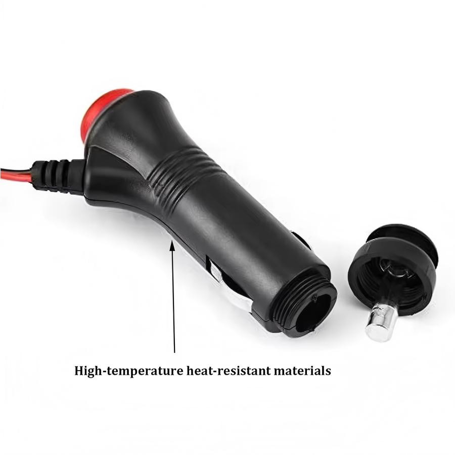 12V 24V Male Auto Car Motorcycle Cigarette Lighter Socket Plug Connector On Off Switch 1m Universal Connector Switch