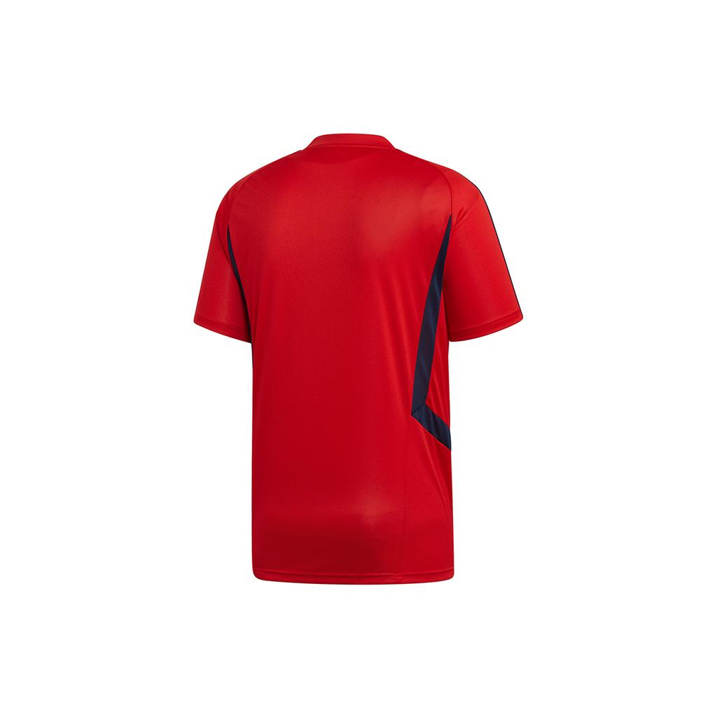adidas Arsenal T Shirts Men's Red V Neck Moderate Straight Fit EH5701