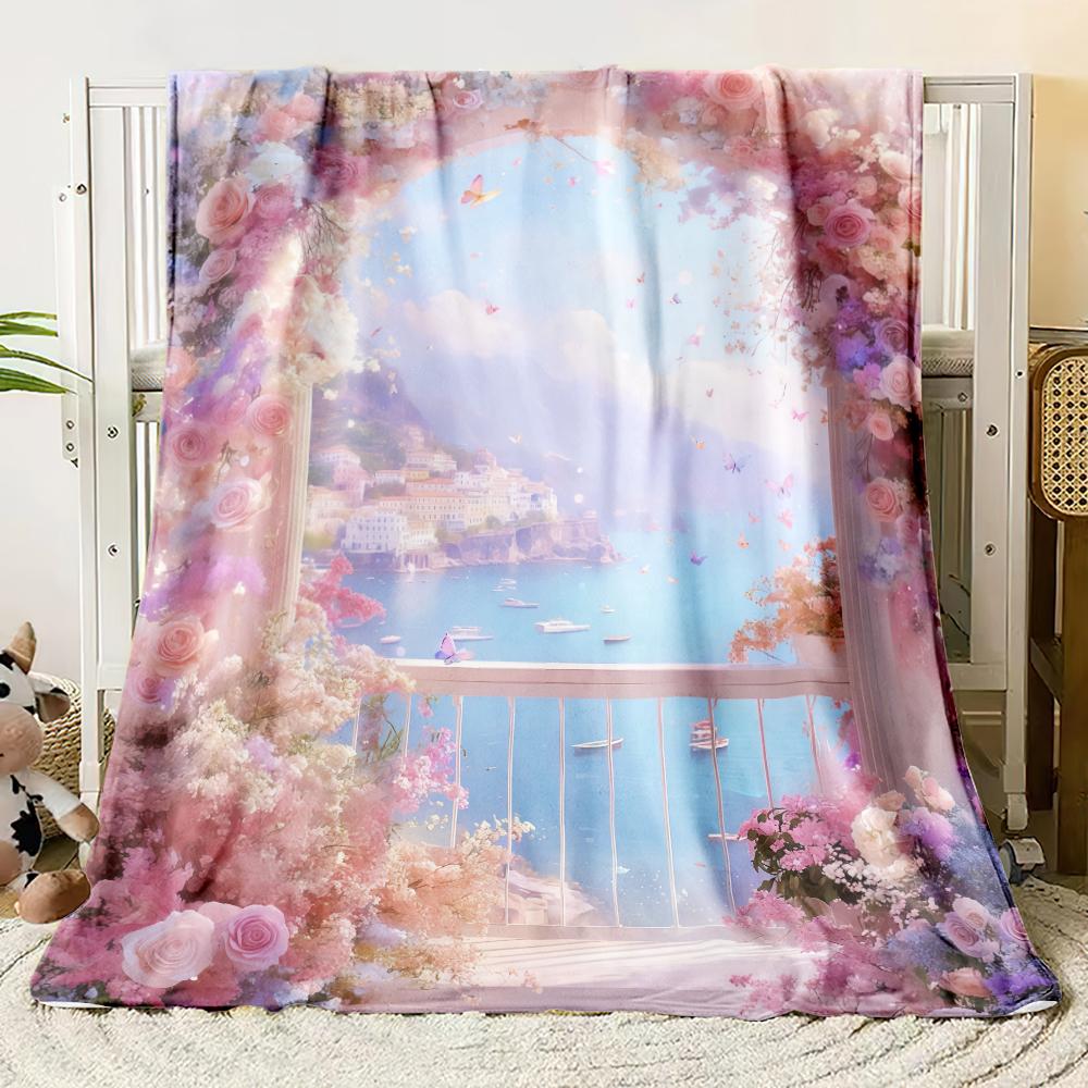 Dreamy Flannel Blanket Bedroom Blanket, Iving Room,sofa Blanket,student Nap,office Nap,camping Trip,children s Gift 130x150cm