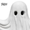 Hollow Sculpture for LED Halloween Ghost Figurine, Spooky Cute Statue, Retro White Statue Ornament Home Tabletop Fireplace Party Decorations Aesthetic