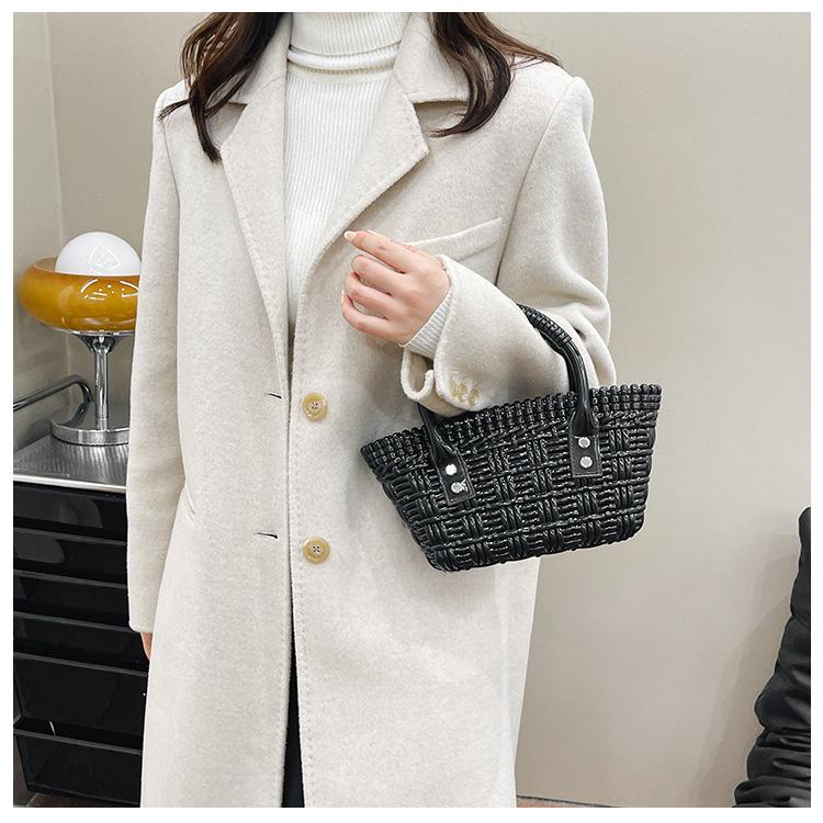 Geantă de mână trendy 2025, versatilă, mini crossbody & tote, din jeleu țesut