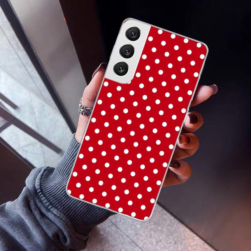 Polka Dots Art Phone Case For Samsung Galaxy S26 S25 Edge S24 S23 Ultra S22 Plus S21 S20 FE Soft TPU Back Cover Funda Galaxy S25