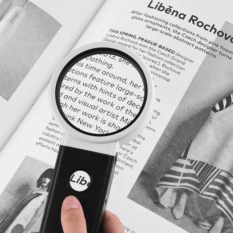 Factory Cheap 110mm 3.5X / 25X LED Folding Desktop Magnifying Glass For Reading Antique Jewelry Identification