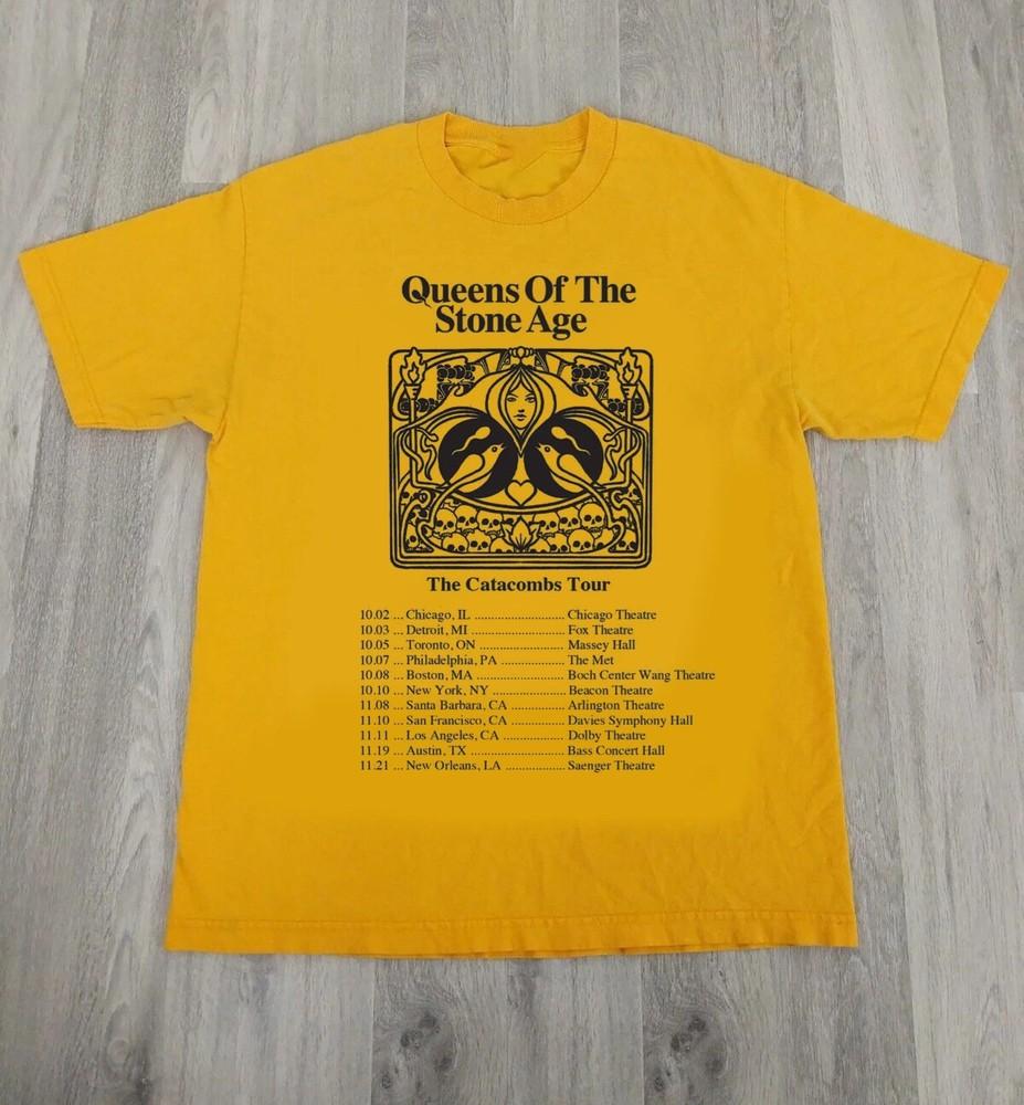 Queens Of The Stone Age announce new Fall 2025 Tour Gold Shirt Unisex T-Shirt L