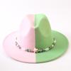 Popular European and American Classic Double-color Wide-brimmed Top Hat Men's and Women's Fashion OL Style Cowboy Hat Jazz Hat