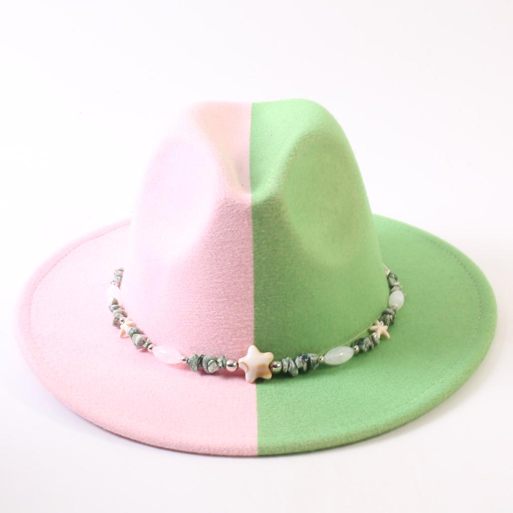 Popular European and American Classic Double-color Wide-brimmed Top Hat Men's and Women's Fashion OL Style Cowboy Hat Jazz Hat