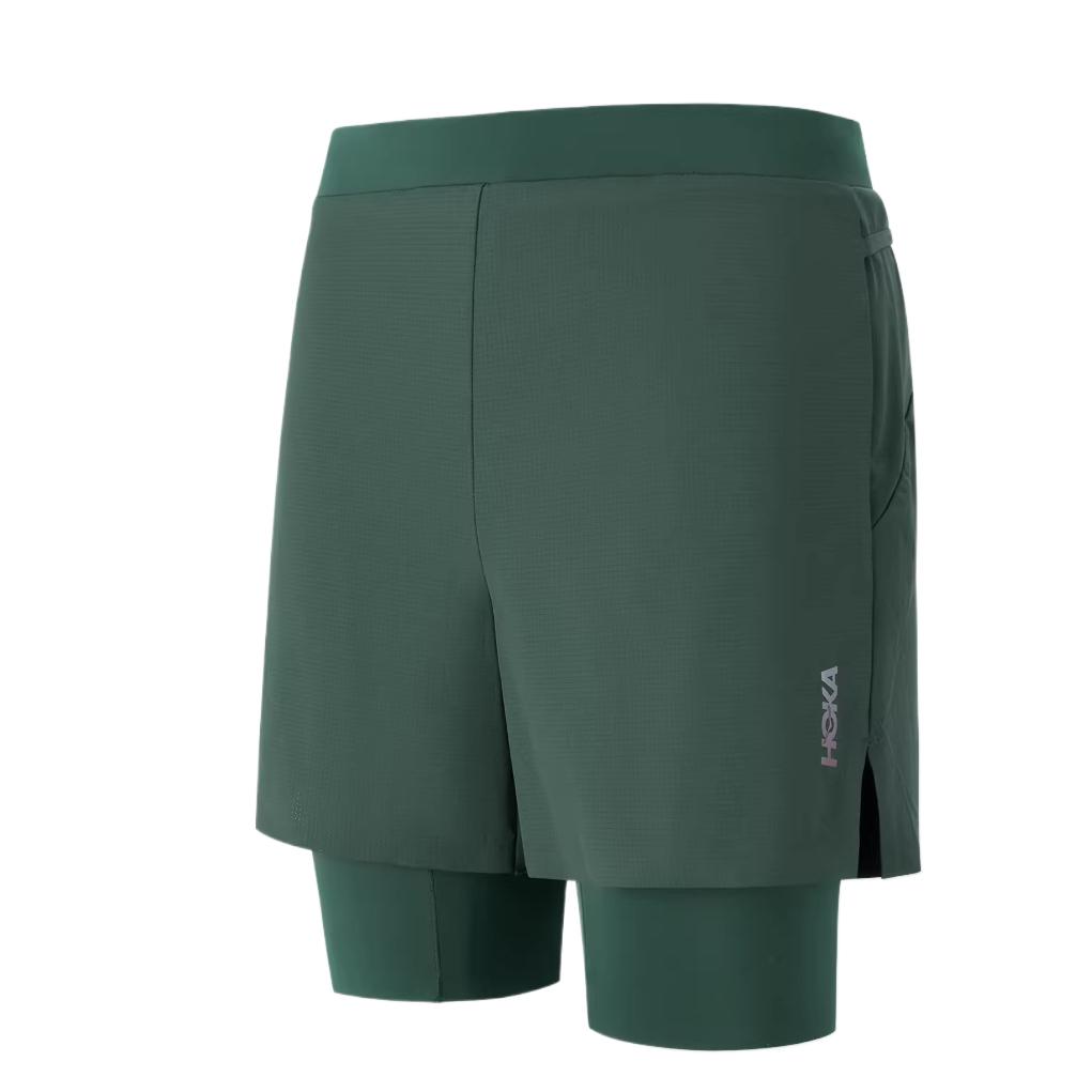 HOKA ONE ONE Quick-Drying Durable High-Stretch Running Shorts Men shorts 1182277 S