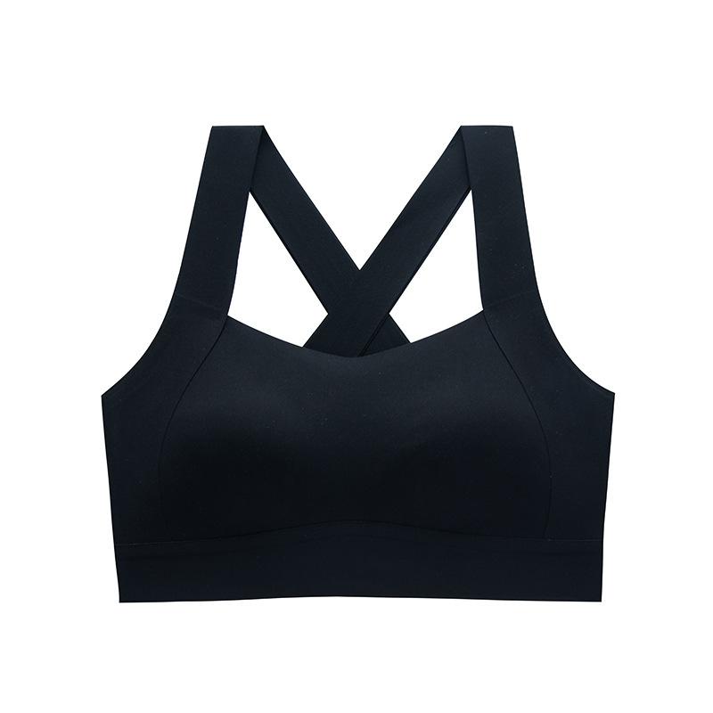 

Sports outer wear beautiful back gathering shock-proof yoga fitness special Shiwen bra anti-sagging xxl-40/90abc( 67.5-75kg ) чорний