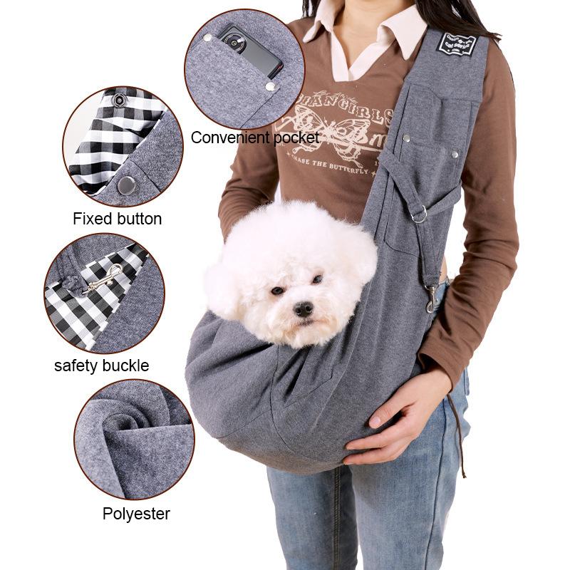 Outdoor Travel Shoulder Bags For Pets, Dog Carrier Bag, Puppy Sling Bag, Pet Carrying Supplies