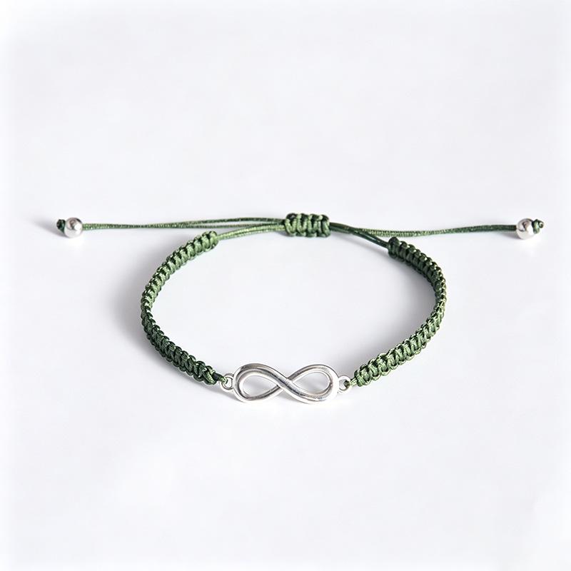 Infinity Symbol Friendship Bracelet: Handmade Woven Rope for Couples & Best Friends