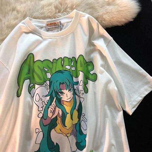XYXIONGMAO Casual sport korte mouwen T-shirt losse katoen Japanse