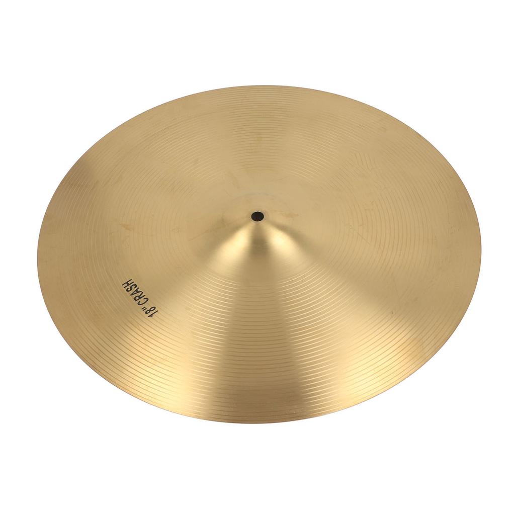 Crash Cymbal Crisp Sound Brass Jazz Drum Cymbal for Professional Music Enthusiasts 18 Inch