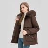 The New Pie Overcomes the Trend of Cotton-padded Women's Long Simple Cotton-padded Loose Coats