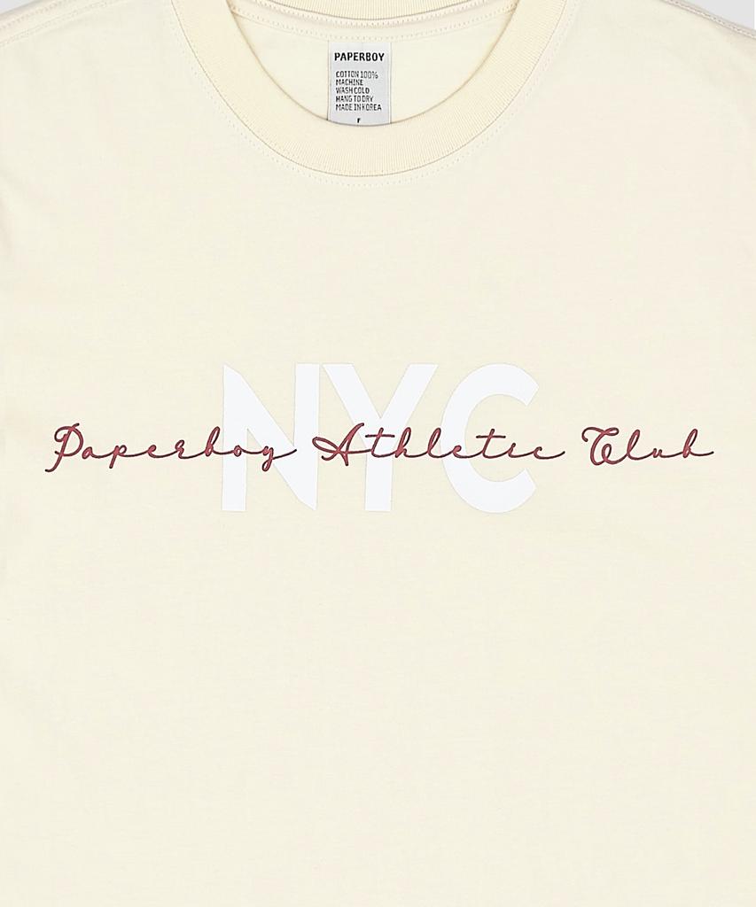 PAPERBOY Women'S Athletic Short Sleeve T-Shirt - Cream