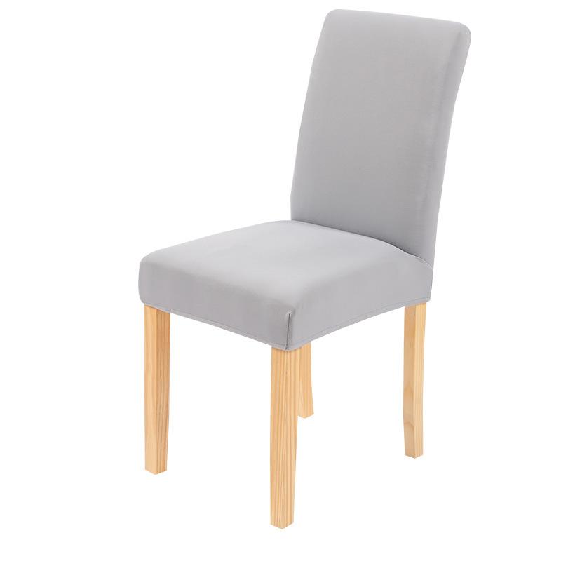 Chair Cover Household Half-Pack One-Piece Solid Color Simple Polished Dining Chair Cover Hotel Home Dust Cover