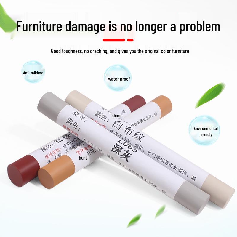 Wood Furniture Repair Pen & Crayon for Touch-Ups, Nail Holes, and Scratches