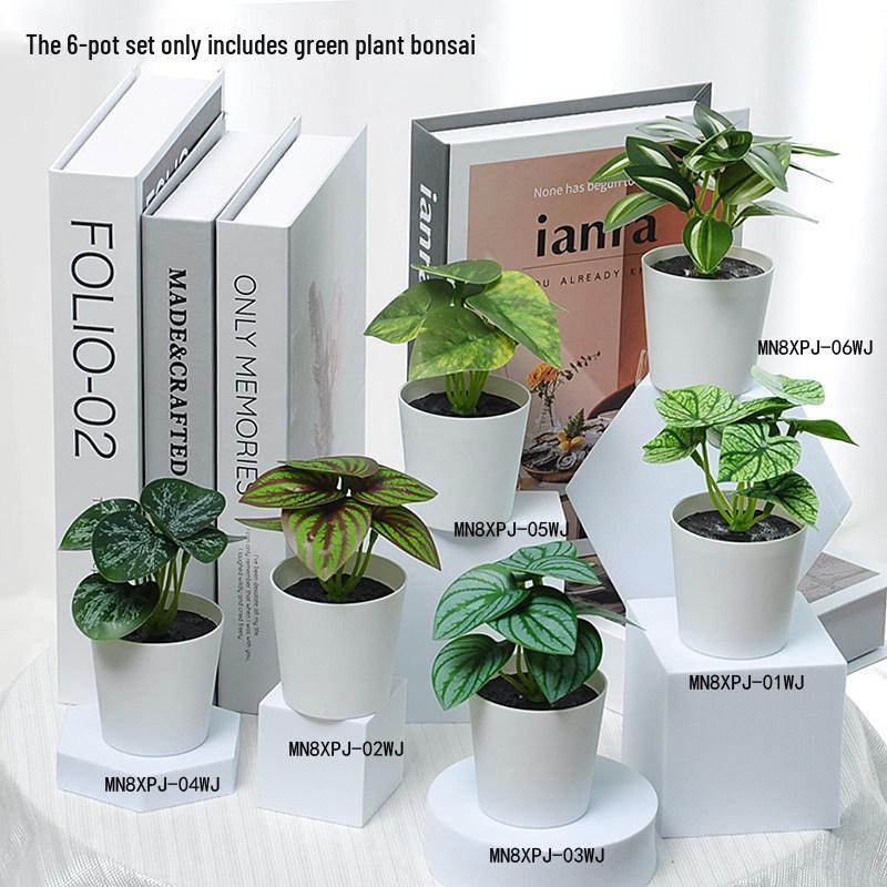 INS Style Small Artificial Grass Plant Ornaments for Indoor Decoration and Flower Display