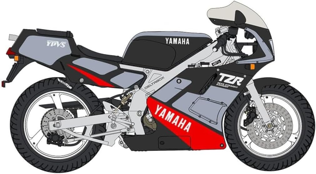 Hasegawa Yamaha TZR250 Early Model 1989 Plastic Model Kit 21784 1/12 (3MA) “V-Max Blue/Star Silver”