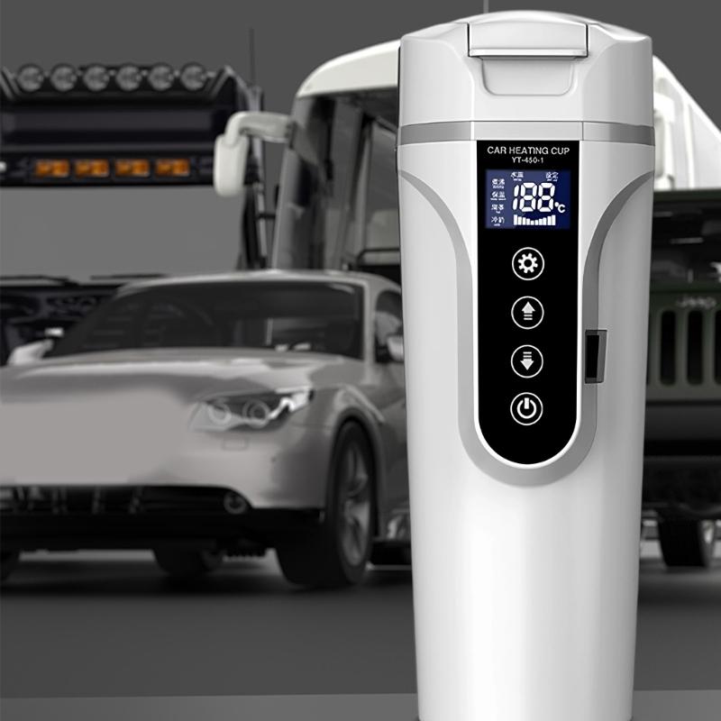 Safe Auto Kettle With Automatic Shut Off 12V 24V 680ml For Family Travel Preventing Dry Burn Accidents