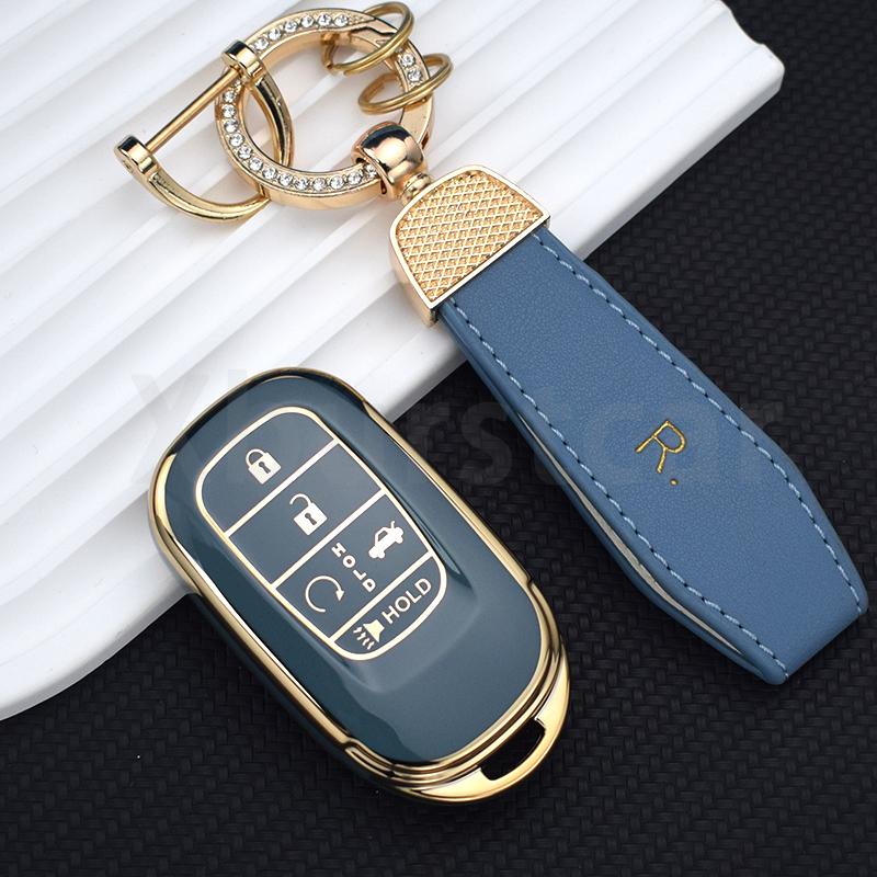 4 5 Buttons Soft Tpu Car Key Case Cover Auto Shell Fob Holder For Honda Civic Accord Hr-V Cr-V Crv Accessories