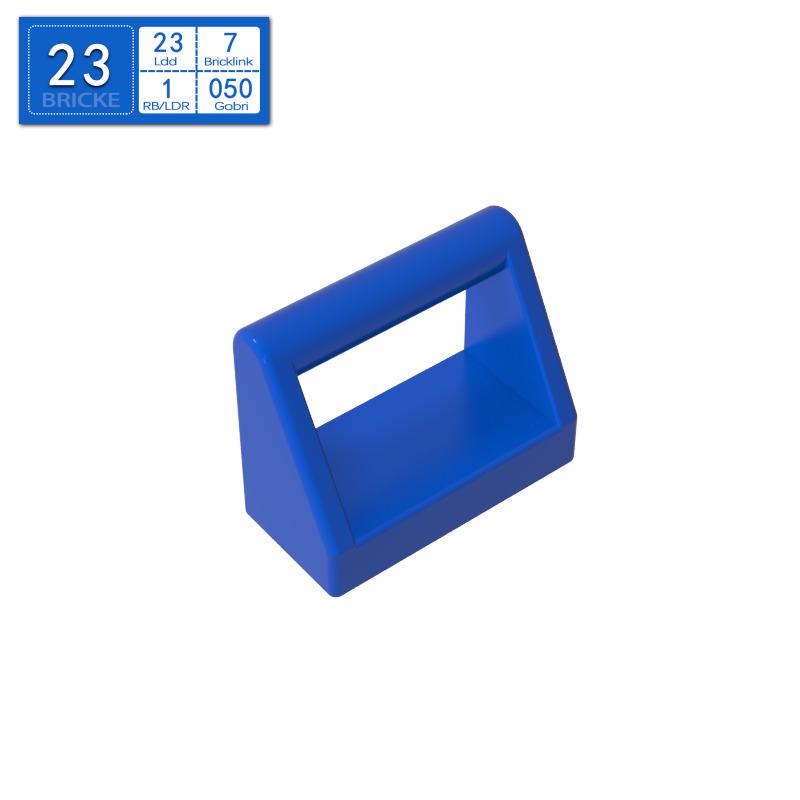 BRICKE 1x2 Plate with Top Handle for LEGO 2432-Compatible DIY Building Blocks Piece