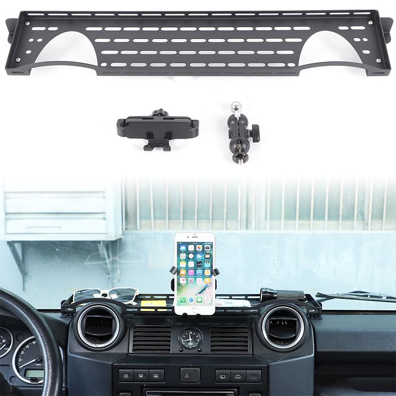 For Land Rover Defender 90 110 2004-2018 Car Center Console Phone Holder Sports Camera Bracket Radio Intercom Stand Storage Tray