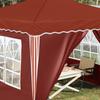 Pop Up Party Tent 288 X 288 X 245 Cm Terracotta Oxford Fabric